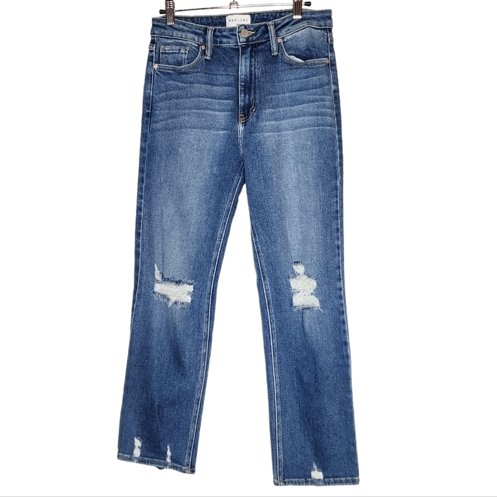 Marlowe distressed cropped jeans.  Size 28